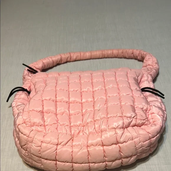 Katydid Oversized Pink Quilted Hobo Shoulder Bag - Picture 10 of 13